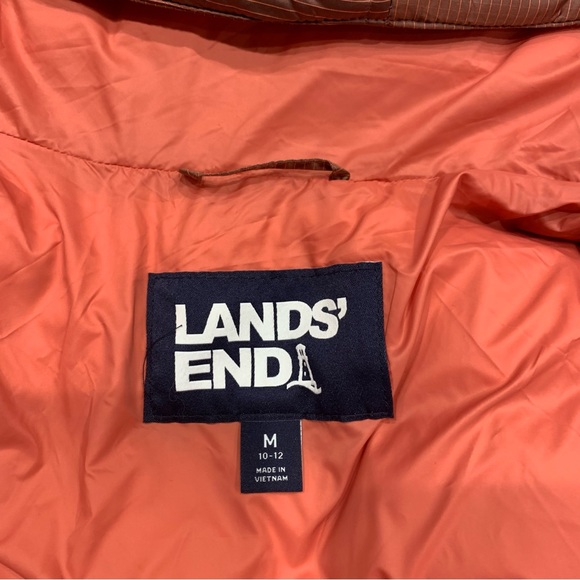 Lands End "Women's Wide Channel Down Jacket" Color: Soft Mojave Rose, Size M - Picture 7 of 8